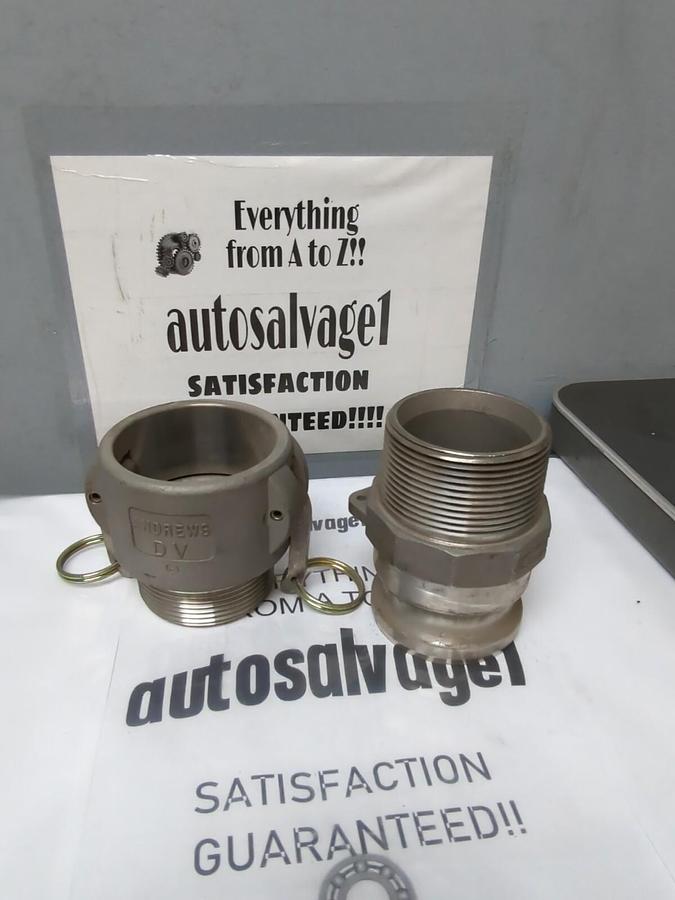 DIXON,250-B,2-1/2 INCH S.S. CAM & GROOVE BODY WITH 250-F ADAPTER NOS