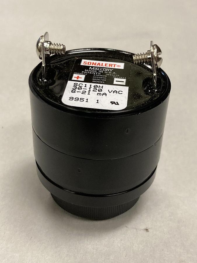 Mallory,SC110H,Sonalert Electronic Signal 30-120 VAC/DC