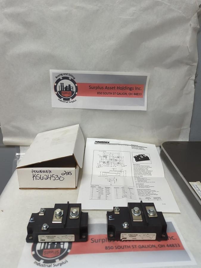 Used POWEREX,KS624530,MODULE LOT OF 2 PRE-OWNED