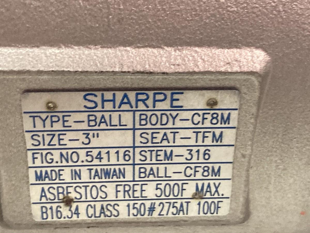 Sharpe,54116-CF8M,Flanged Ball Valve Size 3 Inch STEM-316
