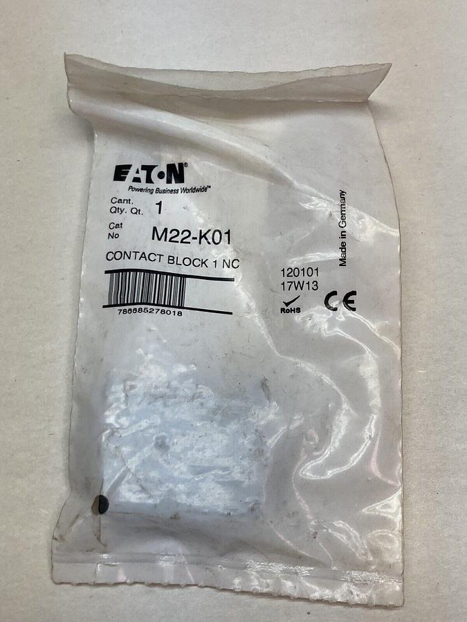 Used Eaton,M22-K01,Contact Block