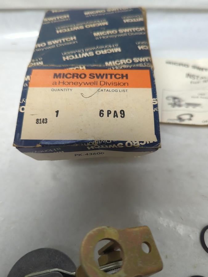 HONEYWELL MICRO SWITCH,6PA9,SWITCH ACTUATOR NOS