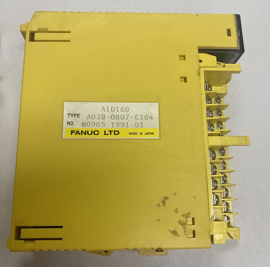 Used GE FANUC,A03B-0807-C104 AID16D, INPUT/OUTPUT MODULE LOT OF 2