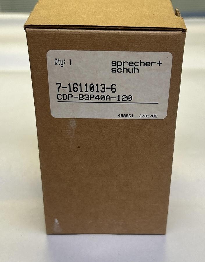 SPRECHER & SCHUH,CDP-B3P40A-120,CONTACTOR NOS