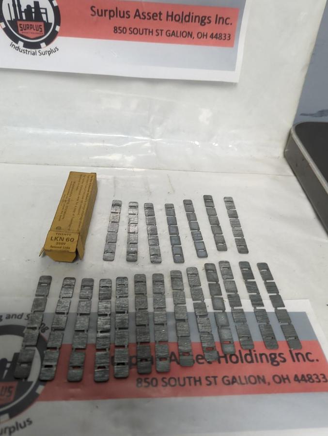 BUSSMANN,LKN60,SUPER LAG RENEWAL LINKS 250 VOLT 20PIECE BOX NOS