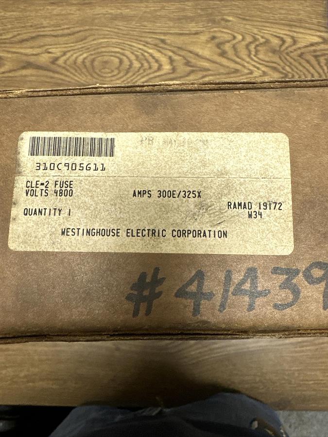 Used Westinghouse,310C905G11,Fuse Volts 4800 Amps300E/325X