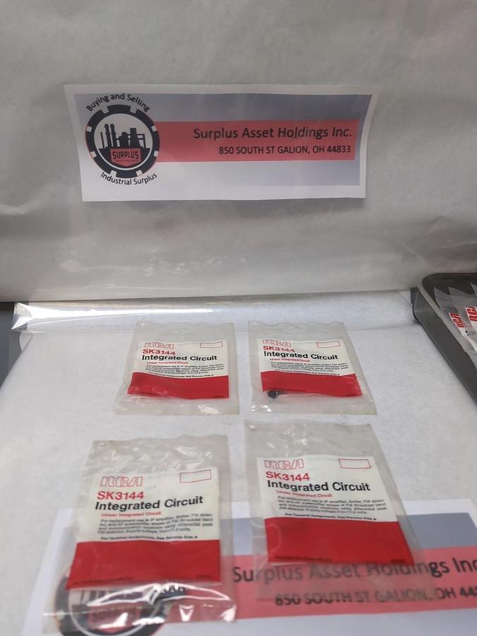 RCA,SK3144,LINEAR INTEGRATED CIRCUIT LOT OF 4 NEW