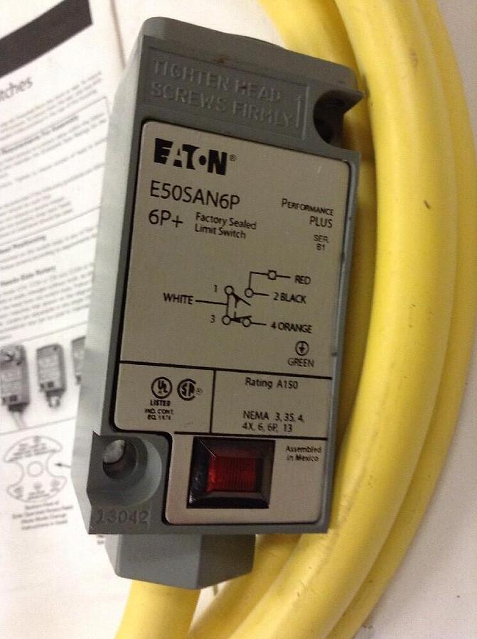 Eaton,E5OSAN6P,Factory Sealed Limit Switch  Performance Plus Series B1