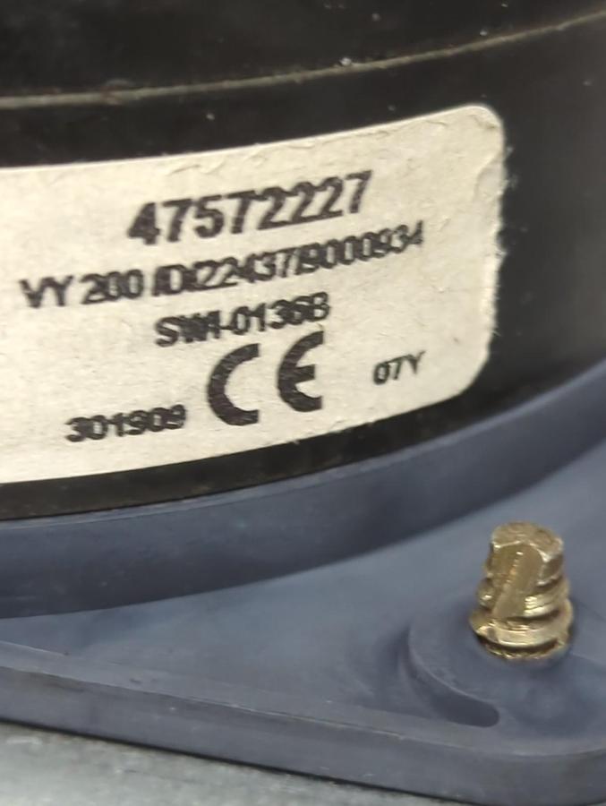 Used BEST POER,47572227,DC ON-OFF INDUSTRIAL ROTARY CONTROL SELECTOR SWITCH PRE-OWNED