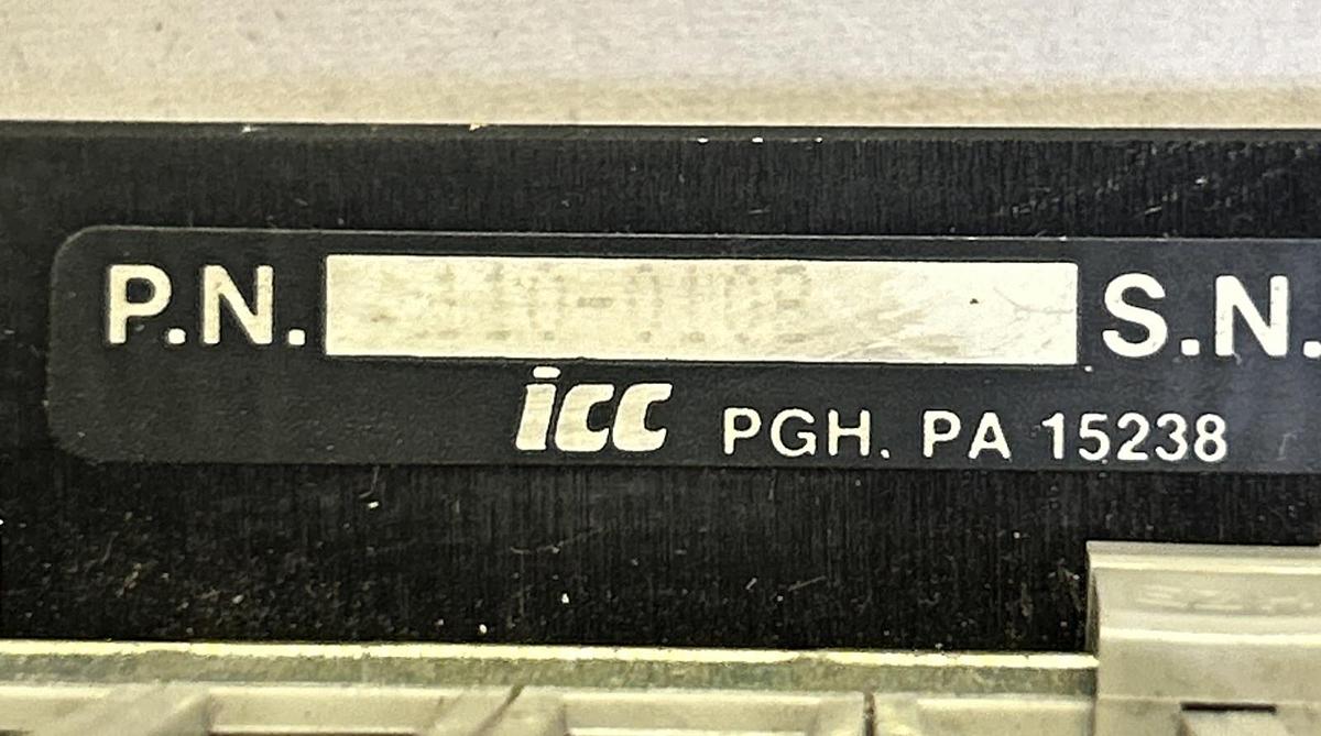 Used ICC,110-0108,BRUSHLESS SERVO POWER SUPPLY