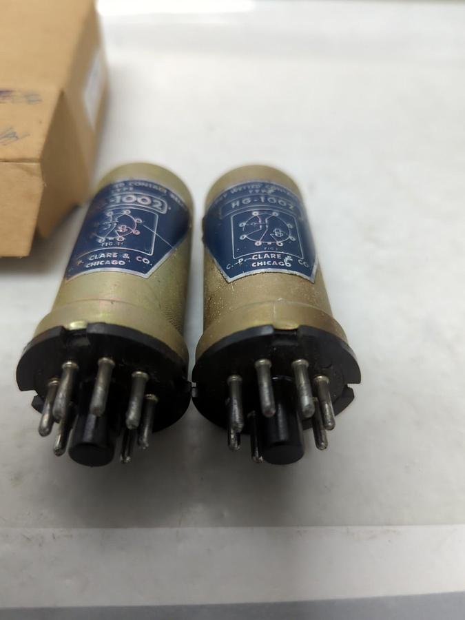 Used CLARE,HG-1002,RELAY PACK OF 2 PRE-OWNED