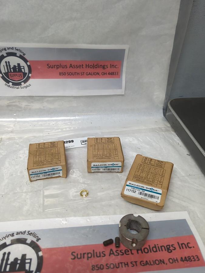 BALDOR-DODGE,117152,TAPER LOCK BUSHING 1108X3/4KW LOT OF 3 NOS