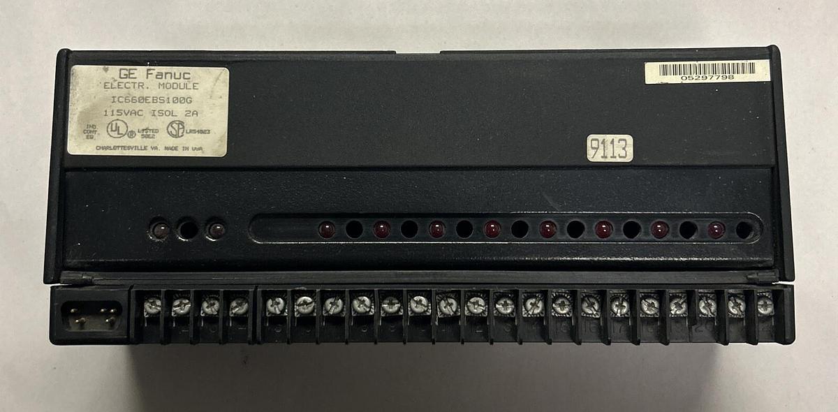 Used GE FANUC,IC660EBS100G,GENIUS BLOCK I/O MODULE