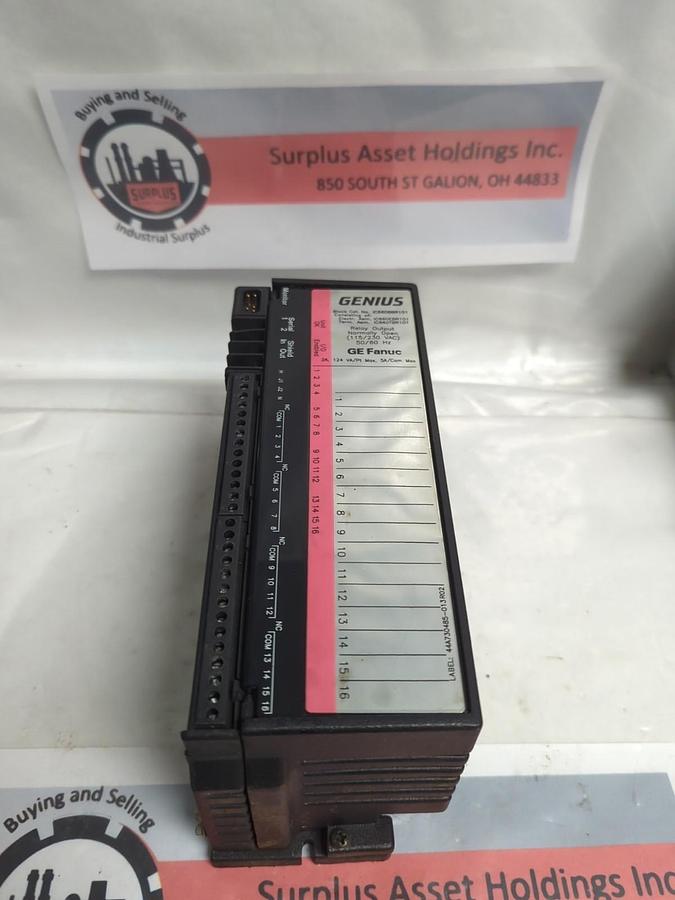 Used GE FANUC,IC660BBR101,RELAY OUTPUT MODULE 115/230VAC 50/60HZ PRE-OWNED