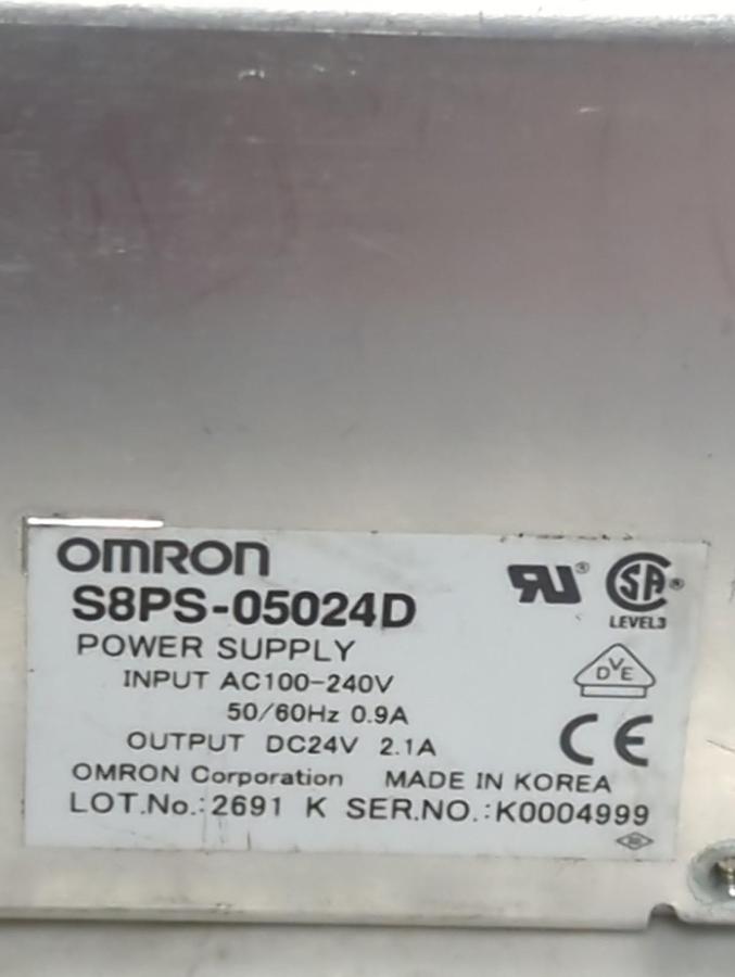 Used OMRON,S8PS-05024D,POWER SUPPLY PRE-OWNED