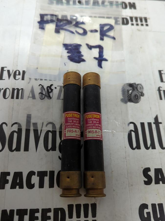 COOPER BUSSMANN,FRS-R7,FUSETRON 7 AMP FUSES LOT OF 2 NOS