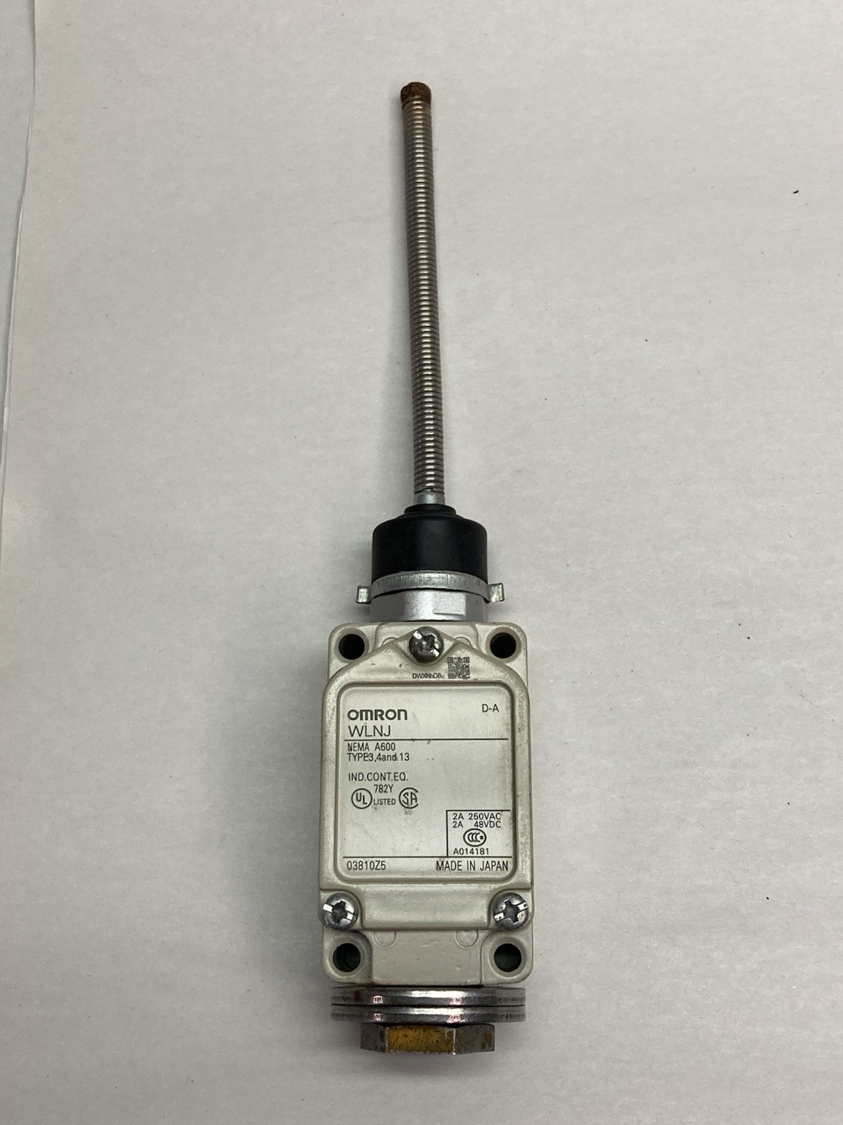 Omron,WLNJ,Limit Switch NEMA A600 Type 3,4 and 13 250Vac