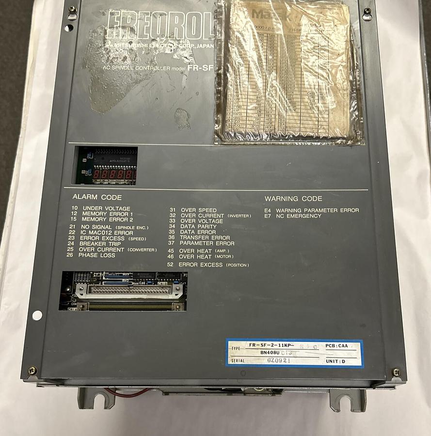 Used MITSUBISHI,FR-SF-2-11KP-HTC,SPINDLE DRIVE CONTROLLER