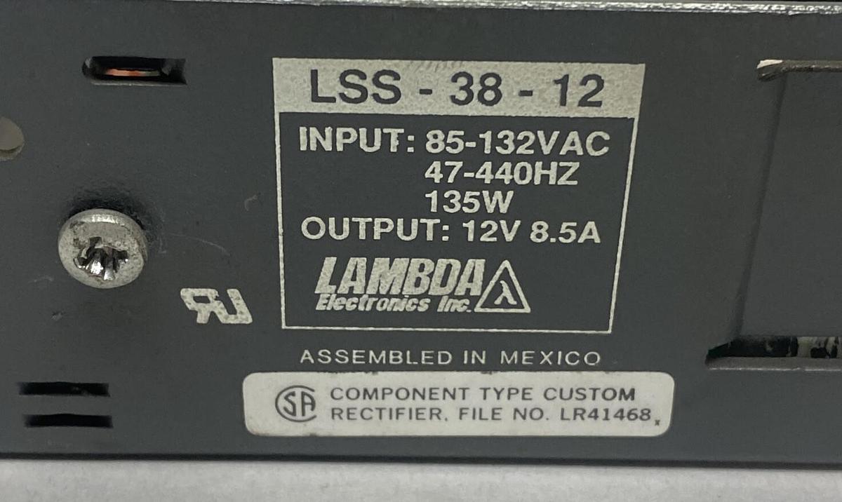 Used Lambda,LSS-38-12,Power Supply