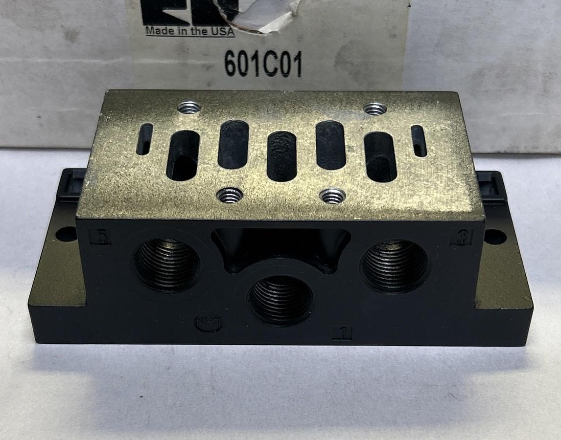 ROSS CONTROLS,601C01,PNEUMATIC MANIFOLD BASE 3/8 S/PT NOS