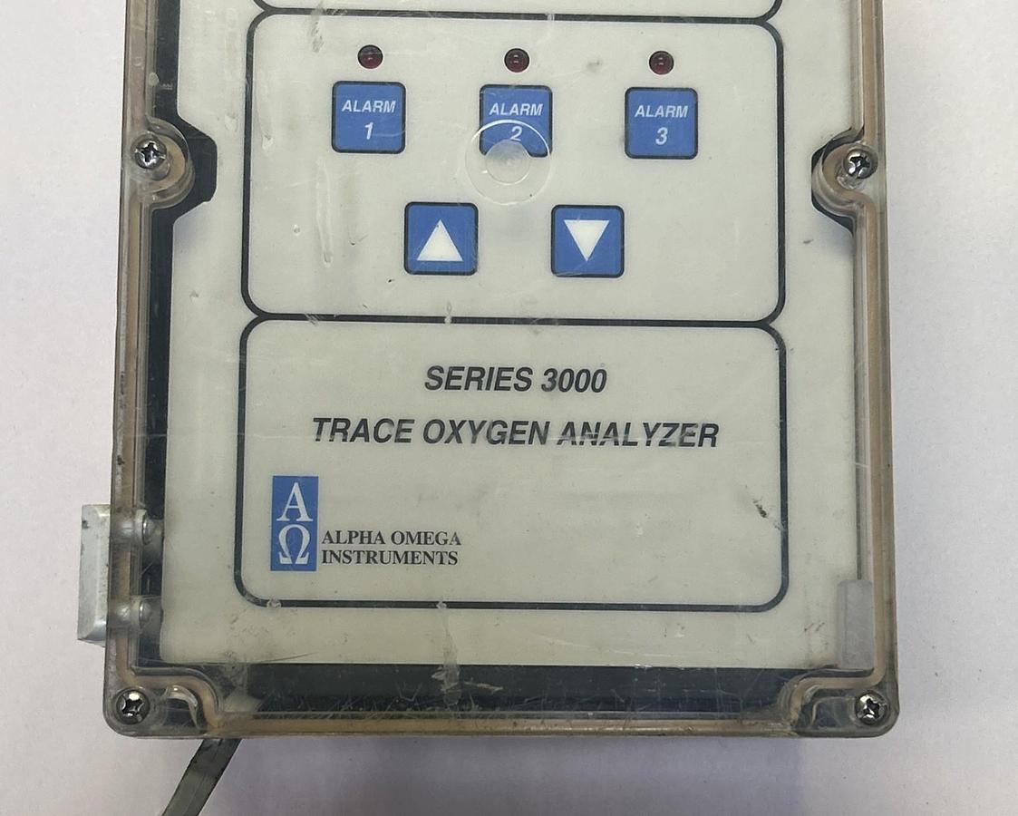 Used ALPHA OMEGA,SERIES 3000,TRACE OXYGEN ANALYZER