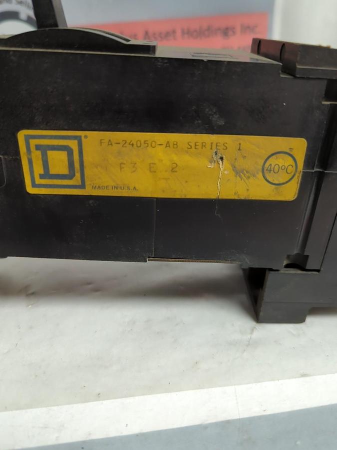 Used SQUARE D,FA24050-AB,I-LINE CIRCUIT BREAKER 50 AMP PRE-OWNED