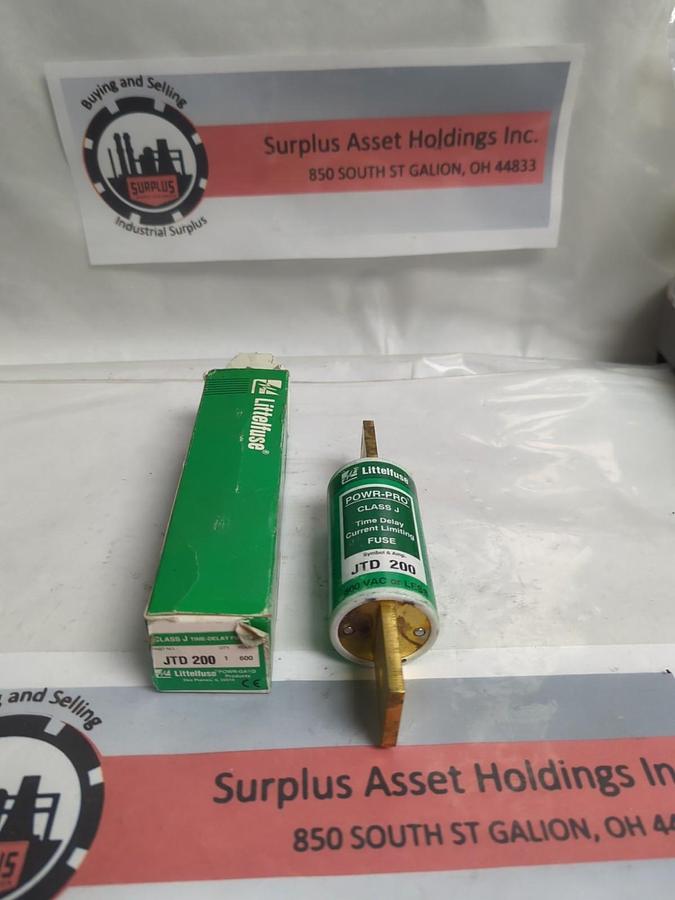 LITTELFUSE,JTD200,TIME DELAY CLASS J 200 AMP FUSE NOS