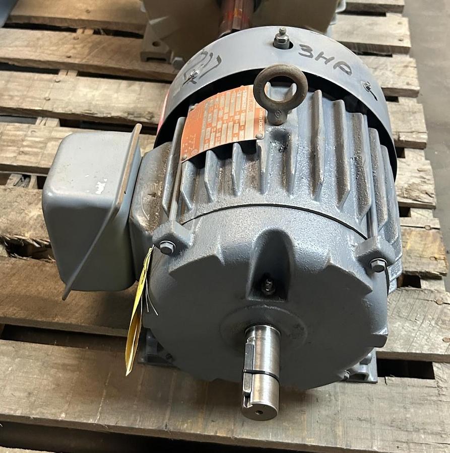 Used MAGNETEK,6-350694-42,MOTOR 3HP 230/460V 1735RPM 3PH 182T FRAME
