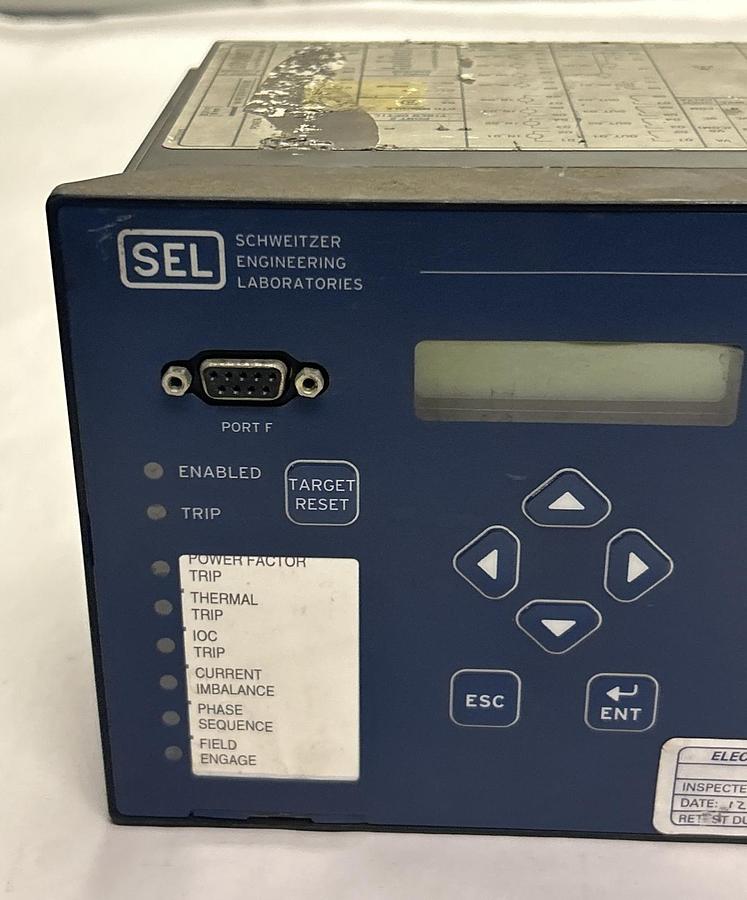 Used SEL,SEL-749M,MOTOR RELAY PROCESS CONTROL UNIT