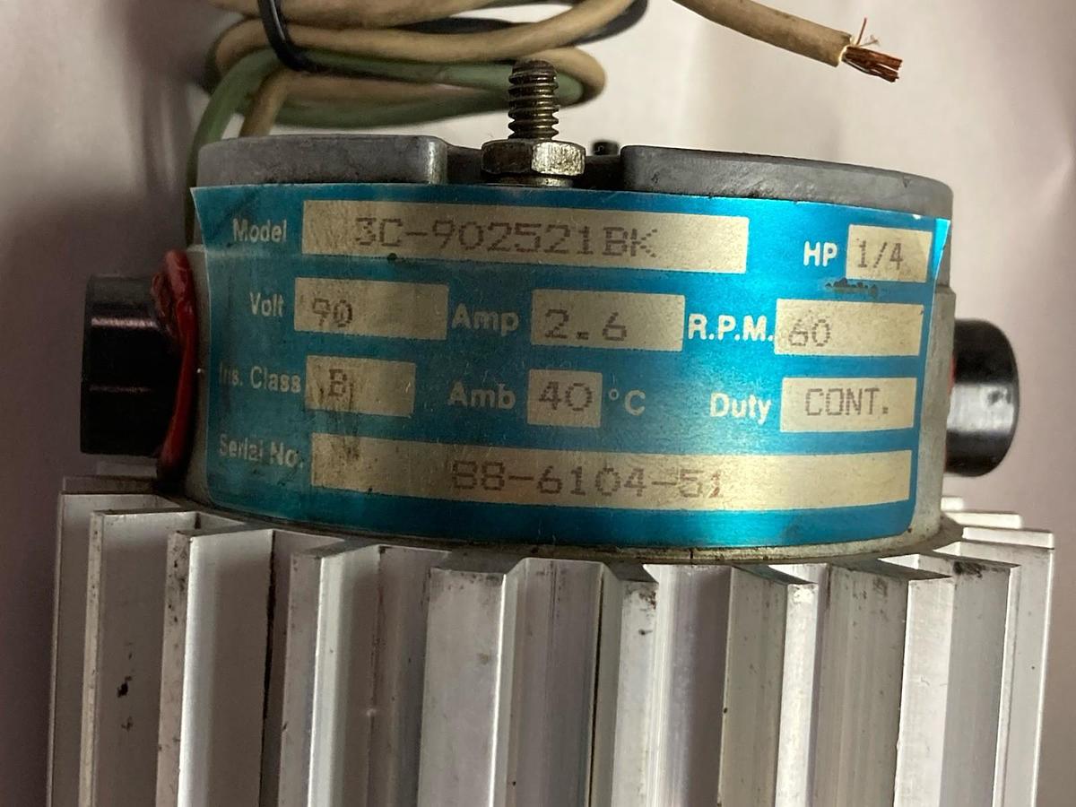 Used Minnesota Electric,3C-902521BK,Permanent Magnet DC Motor 1/4Hp 90V 2.6A 60RPM