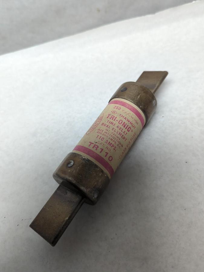 Used GOULD SHAWMUT,TR110,TRI-ONIC 110 AMP FUSE PRE-OWNED