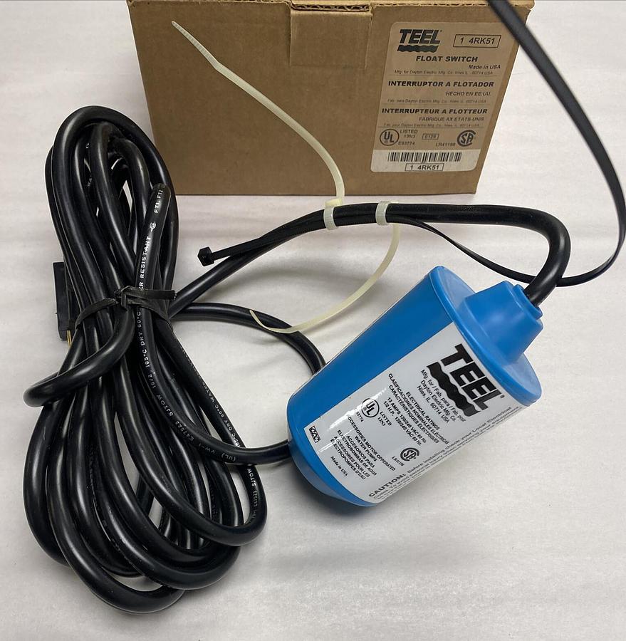 TEEL,4RK51,FLOAT SWITCH NEW