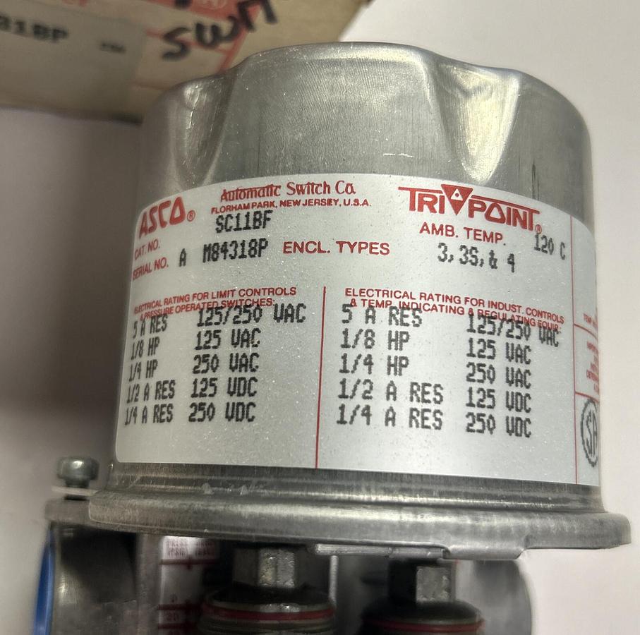 ASCO,SC11BF,PRESSURE SWITCH NOS