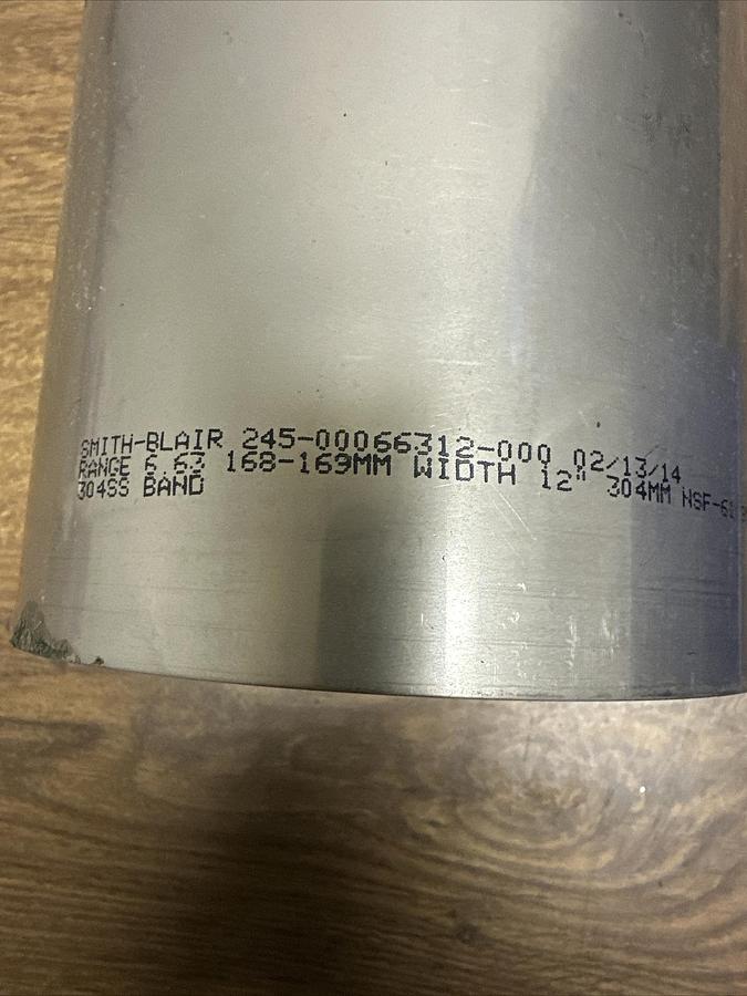 Smith-Blair,245-00066312-000,Stainless Steel Repair Clamp 6.63"x12"