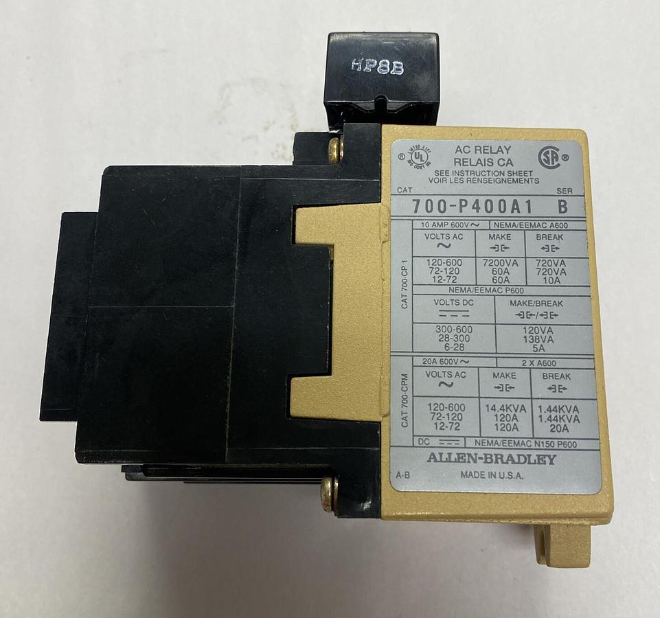 Used Allen-Bradley,700-P400A1,AC Relay