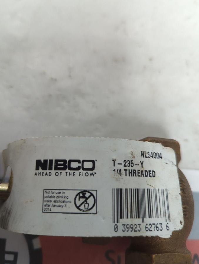NIBCO,T-235-Y 1/4,GLOBE VALVE 1/4 INCH NOS