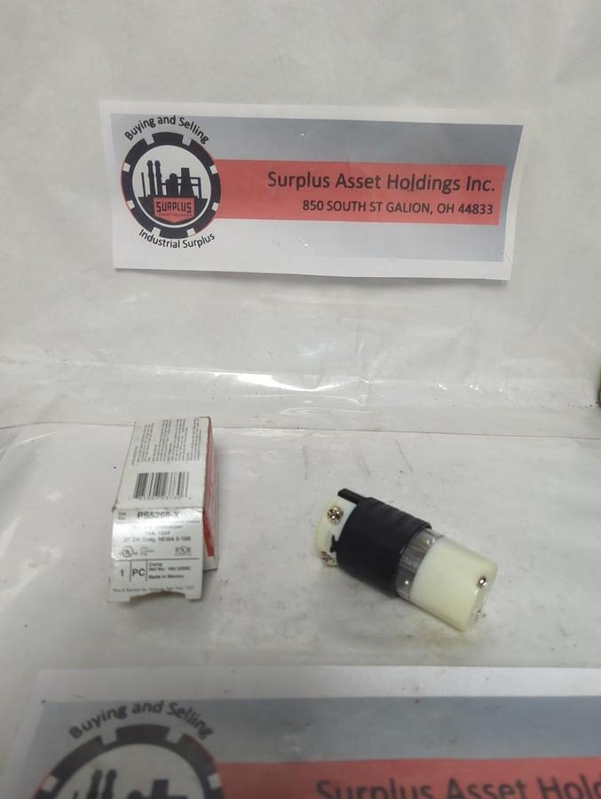 PASS & SEYMOUR,PS5269-X,STRAIGHT BLADE CONNECTOR 15A 125V NEMA 5-15R NOS
