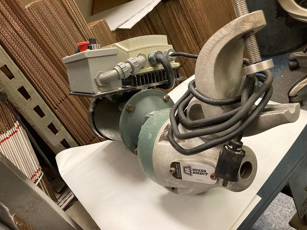 Used IPTS,Model RPO1,3-Phase Mixer 0.5Hp Converted 110V by SMVector Lenxe AC Tech