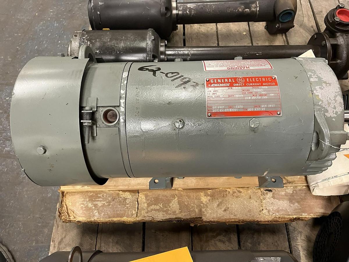 Used GE,5CD145LA803B001,3HP DC MOTOR 1150RPM 240VDC CD189AT