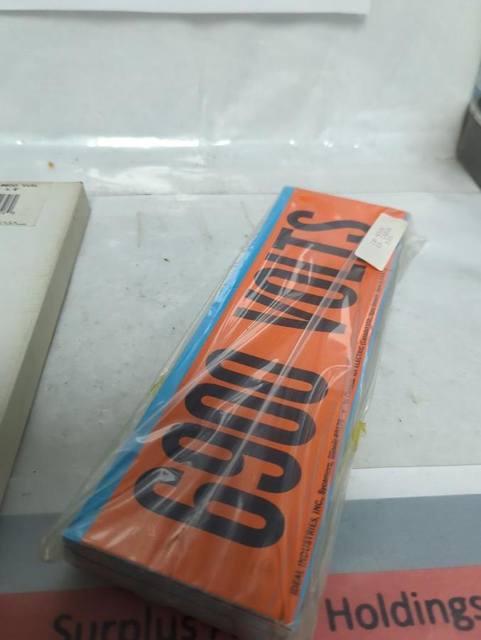 IDEAL,44-326,VOLTAGE MARKERS 6900 VOLT PACK OF 25 PCS NOS