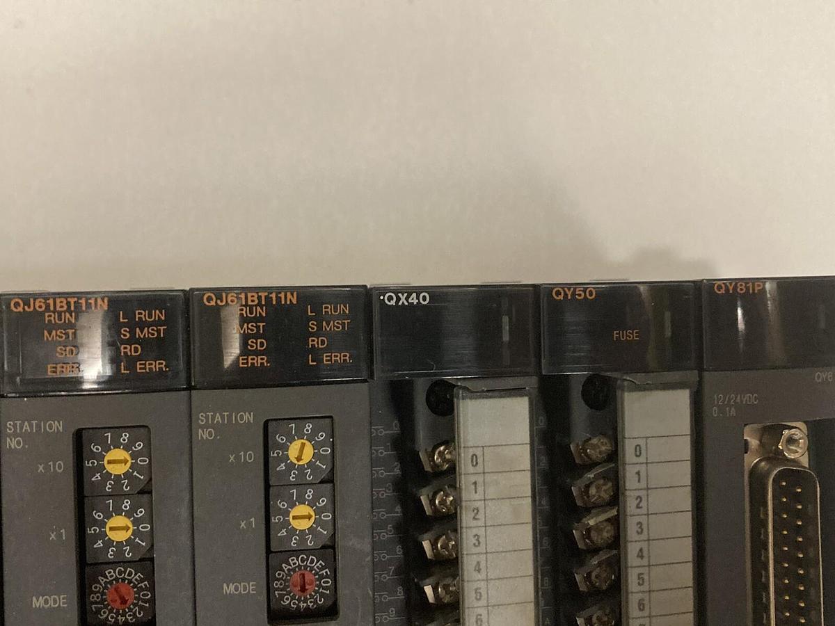 Used Mitsubishi,Q61P-A1, Q02HCPU QJ71C24N  QD75M1 QJ61BT11N QX40 QY50 QY81P,board