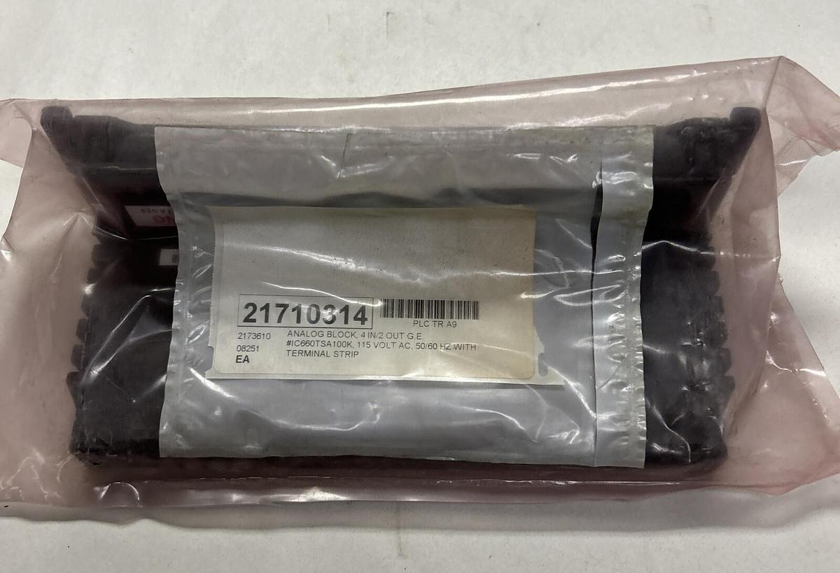 Used GE FANUC,IC660TSA100K,GENIUS BLOCK TERMINAL ASSEMBLY REFURBISHED