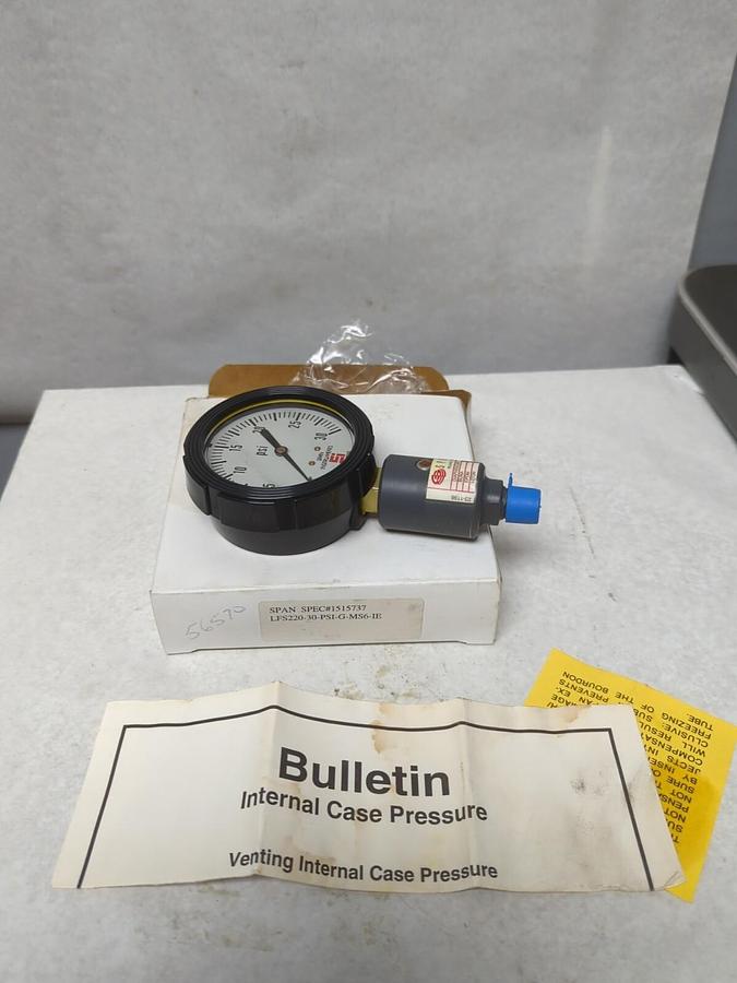 SPAN,1515737,GAUGE LFS220-30-PSI-G-MS6-IE NOS