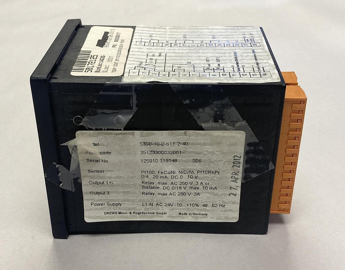Used BOSCH,5350-10-0-611-2-40,TEMPERATURE CONTROLLER