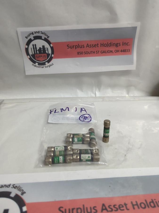 Used LITTELFUSE,FLM1,TIME-DELAY 1 AMP FUSE LOT OF 9 PRE-OWNED