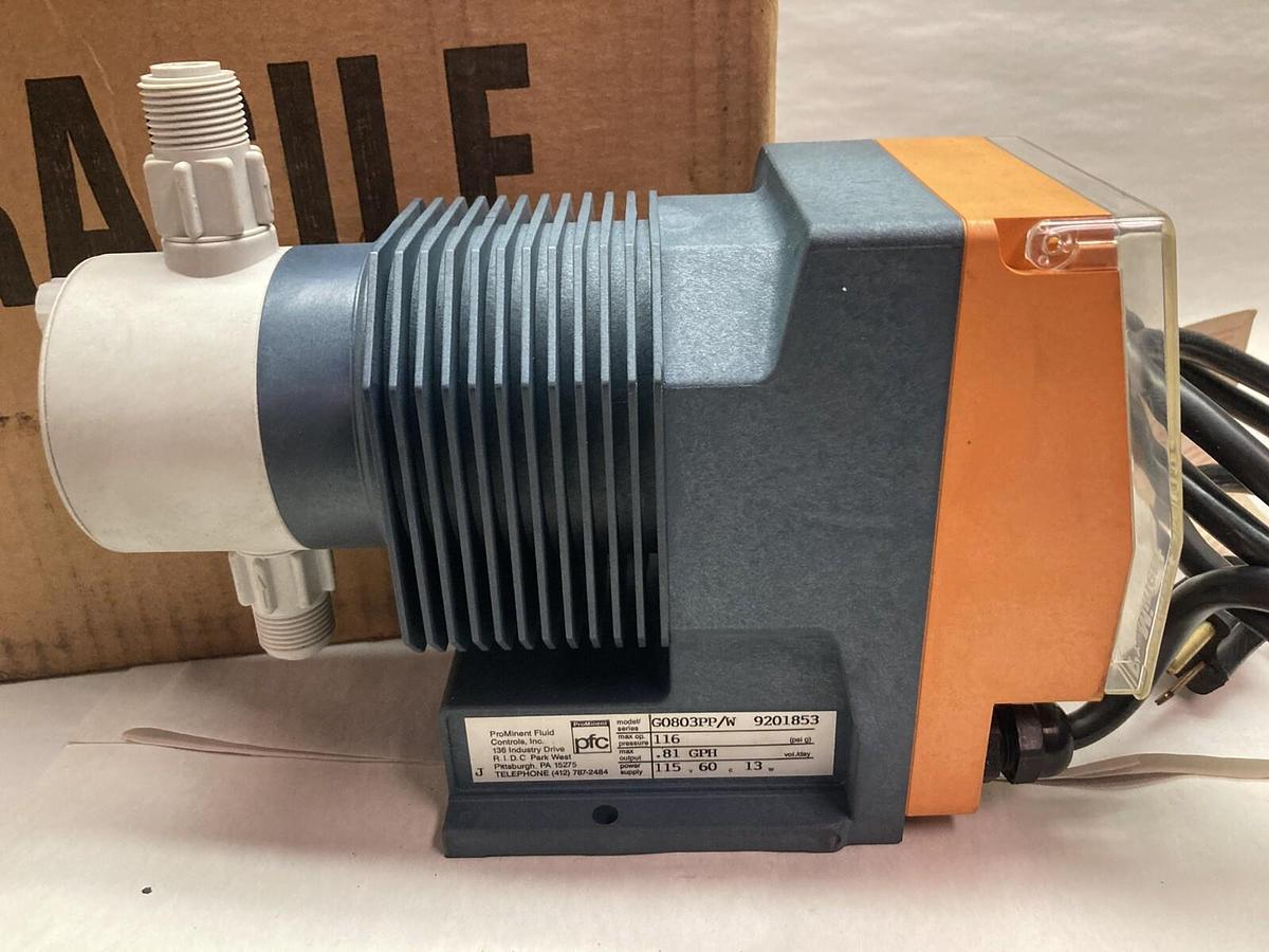Prominent,G0803PP/W 9201853,Metering Pump 0.81 GPH 116PSI 24V AC/DC