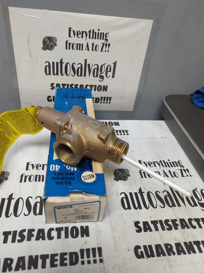 WATTS,0163725 40XL-150210,1 INCH AUTOMATIC RESEATING RELIEF VALVE 150PSI NOS