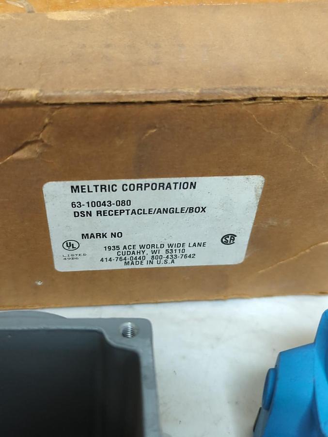 MELTRIC CORP,63-10043-080,DNC RECEPTACLE/ANGLE/BOX NOS