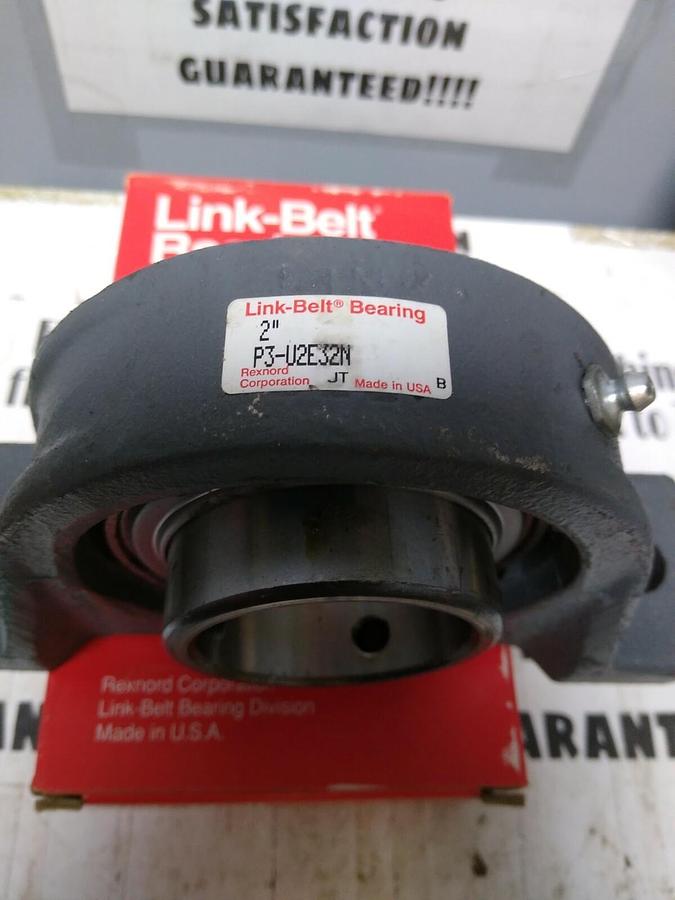 Link Belt Rexnord,P3U2E32N,Pillow Block Ball Bearing Unit 2-Bolt Base-2" Bore