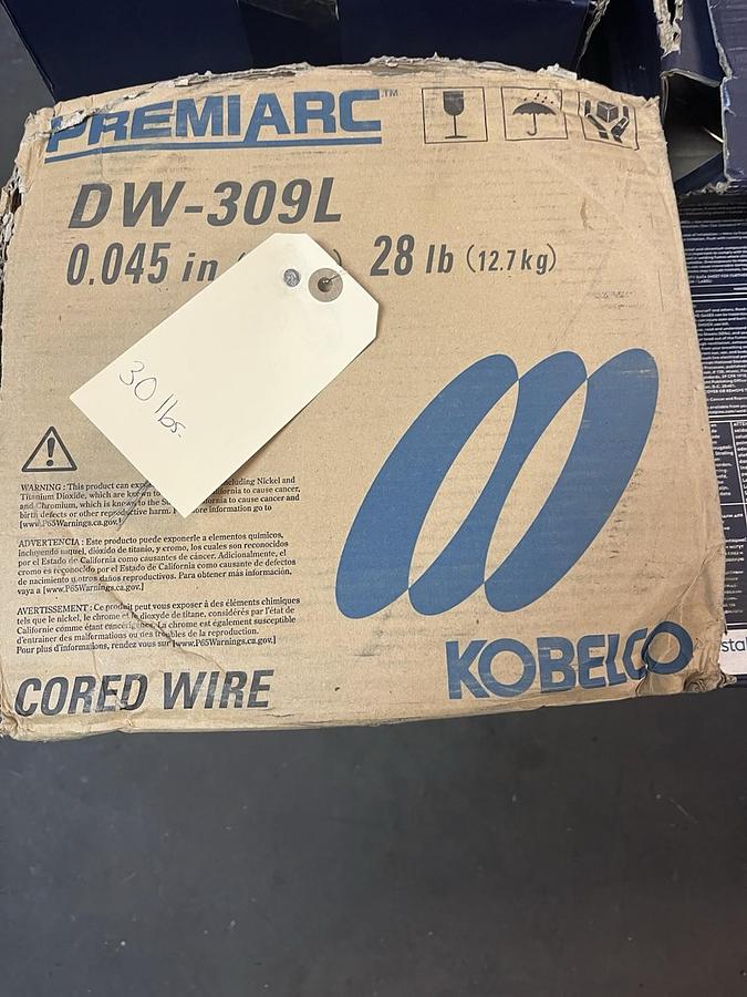 KOBELCO,DW-309L,PREMIARC CORED WELD WIRE .045" 28LBS